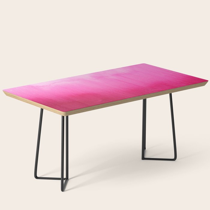Modern fuchsia watercolor paint brushtrokes Coffee Table Gallery Image 1