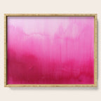 Modern fuchsia watercolor paint brushtrokes Serving Tray Gallery Image 1