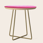 Modern fuchsia watercolor paint brushtrokes Side Table Gallery Image 1