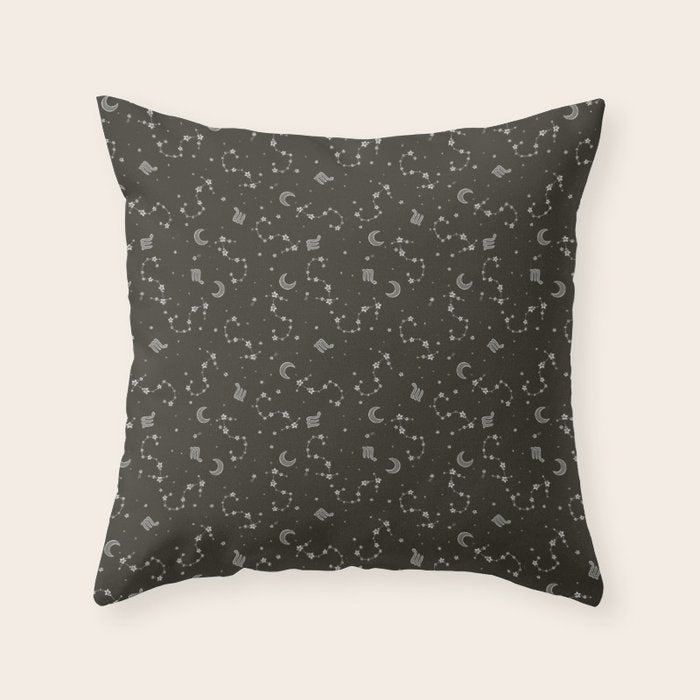 Scorpio Constellation Throw Pillow Gallery Image 6