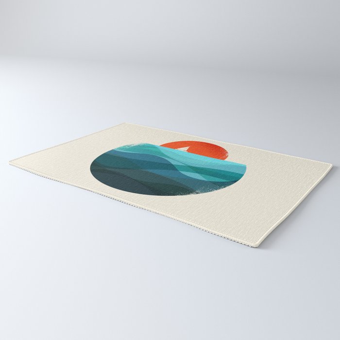 Deep blue ocean Rug Gallery Image 3