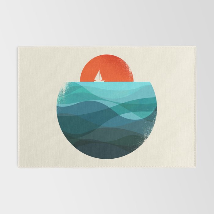 Deep blue ocean Rug Gallery Image 2