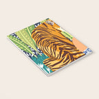 Awaken The Tiger Within Illustration, Wildlife Nature Wall Decor, Jungle Human Nature Connection Notebook Gallery Image 3