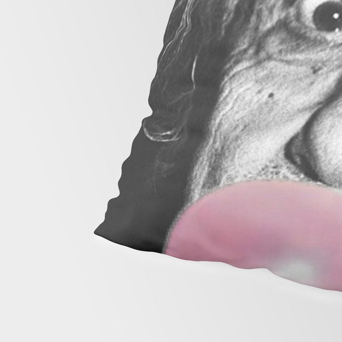 Satirical Bubble Gum Albert Einstein humour photography photograph blowing bubble gum bubble poster Pillow Sham Gallery Image 4