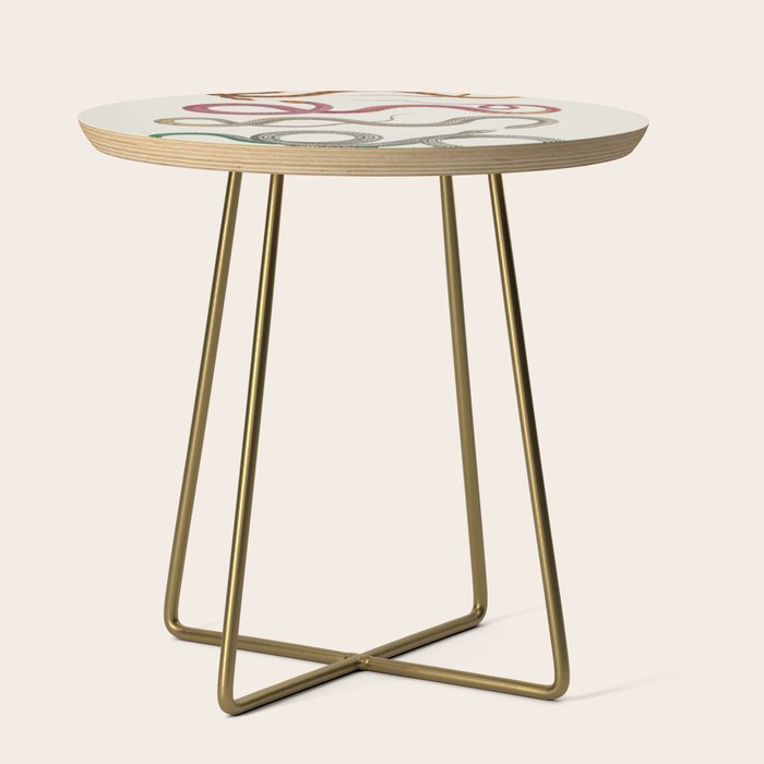 Albertus Seba Snakes Illustration Leopard Snake  Side Table Gallery Image 1