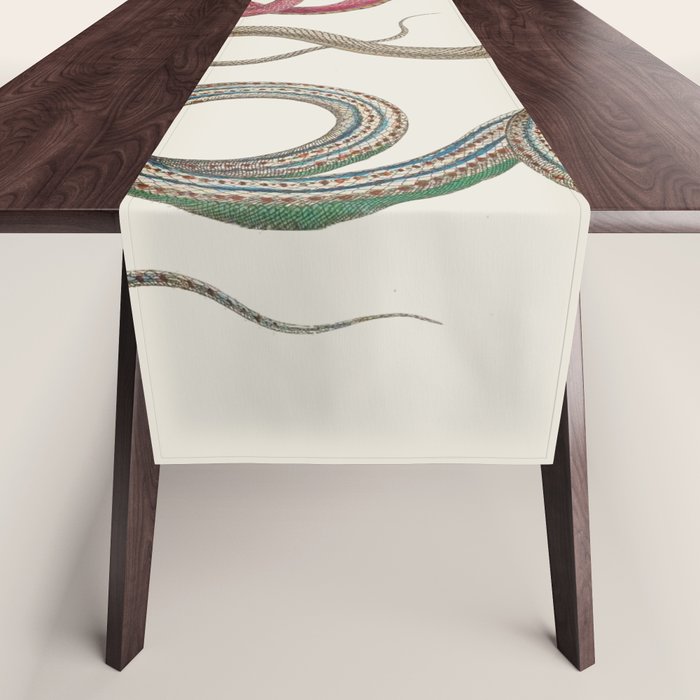 Albertus Seba Snakes Illustration Leopard Snake  Table Runner Gallery Image 1