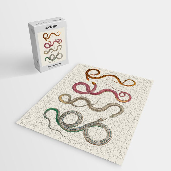 Albertus Seba Snakes Illustration Leopard Snake  Jigsaw Puzzle Gallery Image 2
