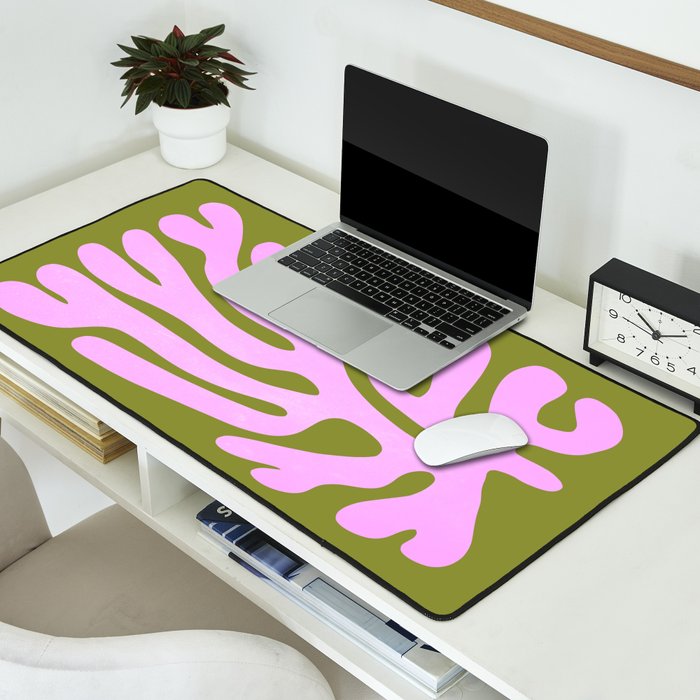 Wasabi & Lavender: Matisse Paper Cutouts 05 Desk Mat Gallery Image 2