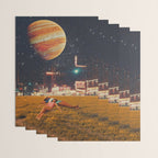 a postcard from year 2349 Wrapping Paper Gallery Image 3