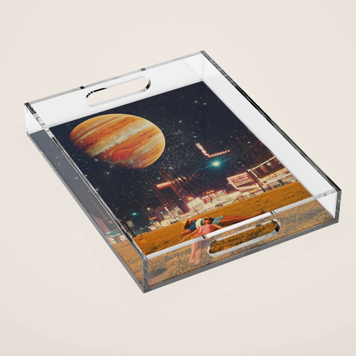 a postcard from year 2349 Acrylic Tray Gallery Image 1