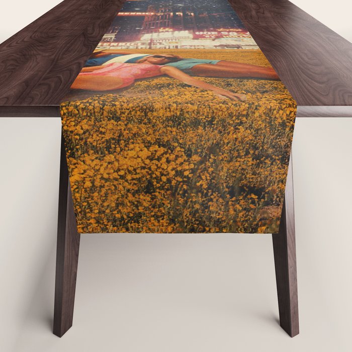a postcard from year 2349 Table Runner Gallery Image 1