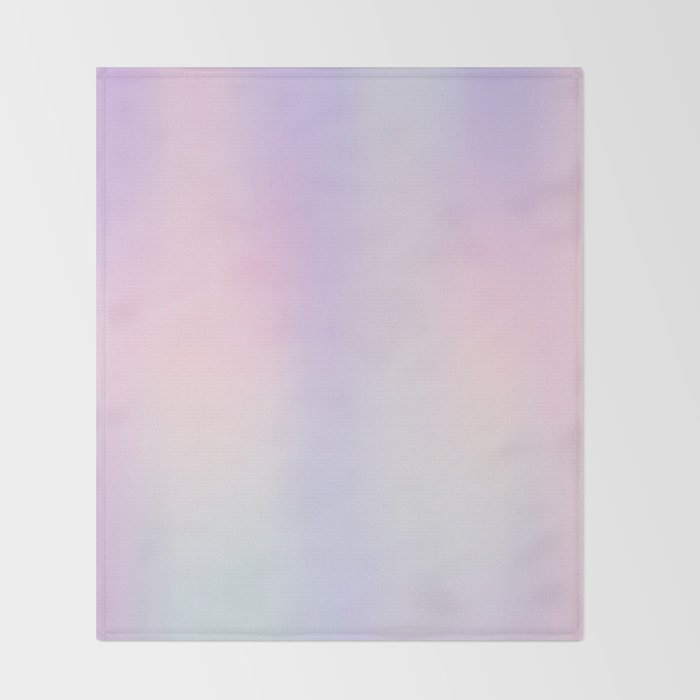 Pastel Gradient rainbow Throw Blanket Gallery Image 2