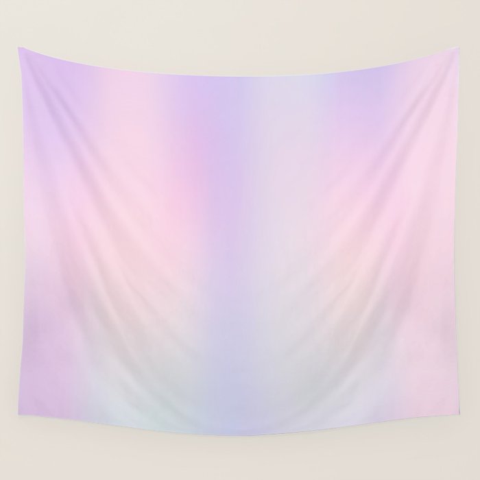 Pastel Gradient rainbow Wall Tapestry Gallery Image 4