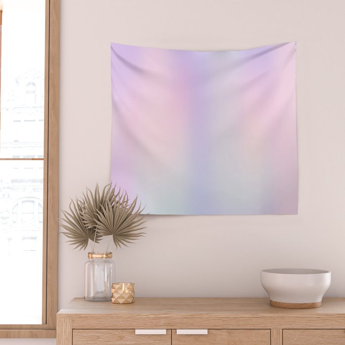 Pastel Gradient rainbow Wall Tapestry Gallery Image 2