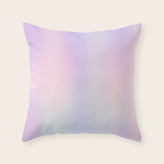 Pastel Gradient rainbow Throw Pillow Gallery Image 6