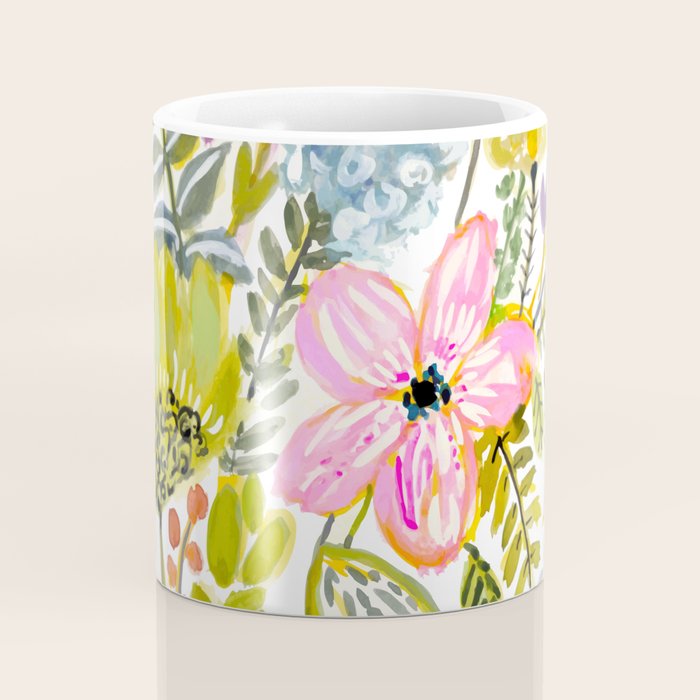 Colorful Flowers Watercolor Coffee Mug Gallery Image 4