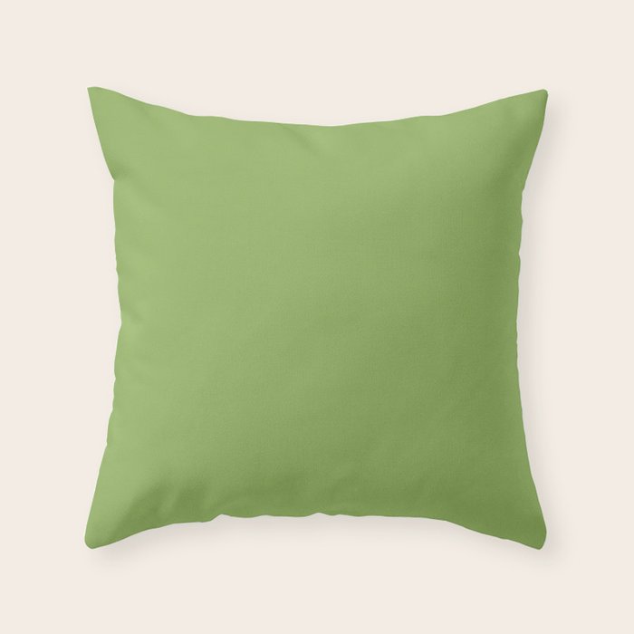 Color Green Throw Pillow
