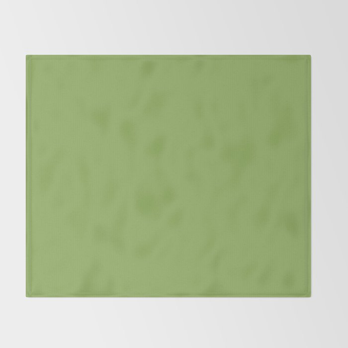 Color Green Throw Blanket Gallery Image 2