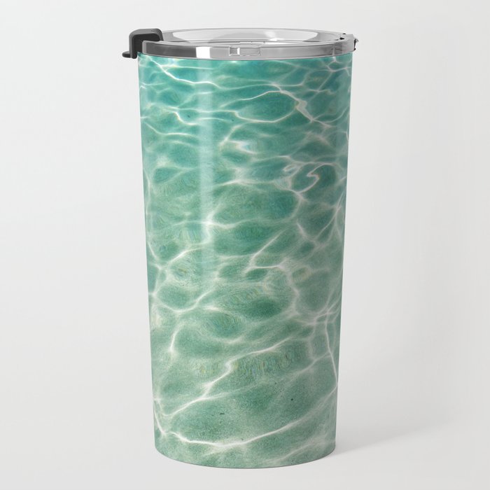 Clear Aqua Blue Ocean Water Travel Mug Gallery Image 3