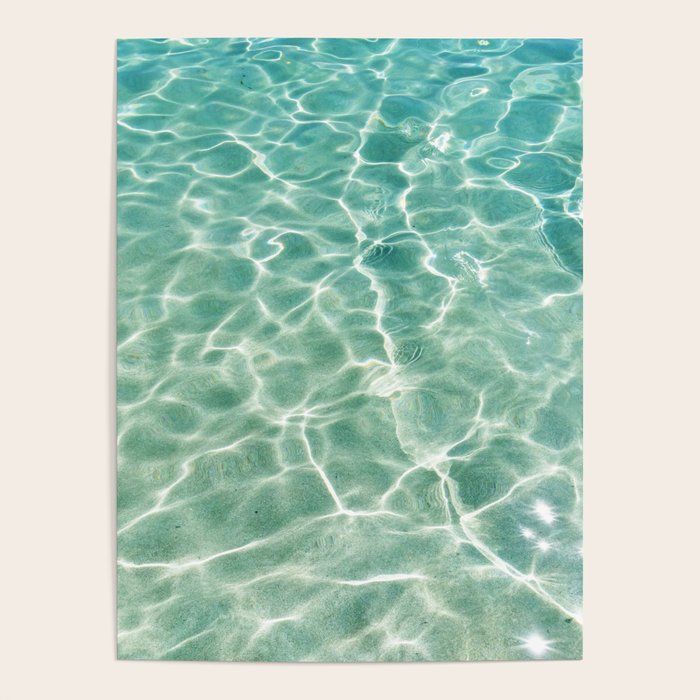 Clear Aqua Blue Ocean Water Poster Gallery Image 4
