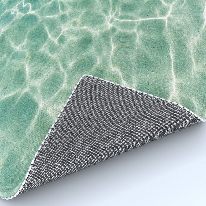Clear Aqua Blue Ocean Water Rug Gallery Image 4