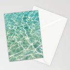 Clear Aqua Blue Ocean Water Stationery Card Gallery Image 2