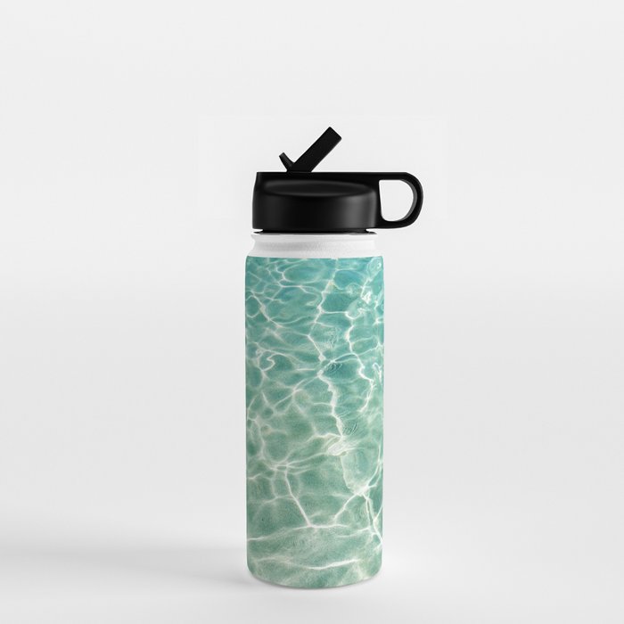 Clear Aqua Blue Ocean Water Water Bottle Gallery Image 1