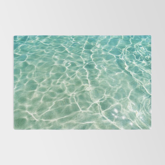 Clear Aqua Blue Ocean Water Rug Gallery Image 2