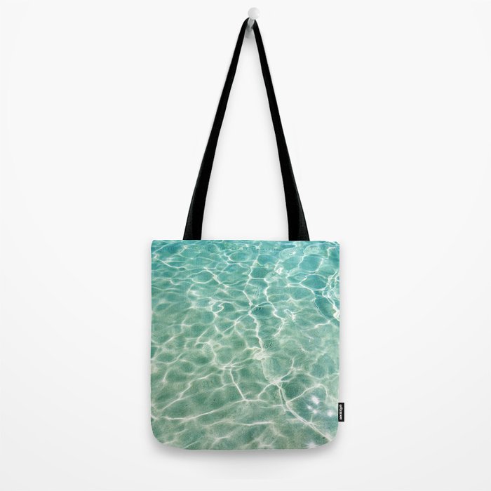 Clear Aqua Blue Ocean Water Tote Bag Gallery Image 2