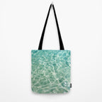 Clear Aqua Blue Ocean Water Tote Bag Gallery Image 2