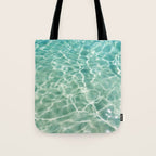 Clear Aqua Blue Ocean Water Tote Bag Gallery Image 1