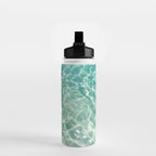 Clear Aqua Blue Ocean Water Water Bottle Gallery Image 2