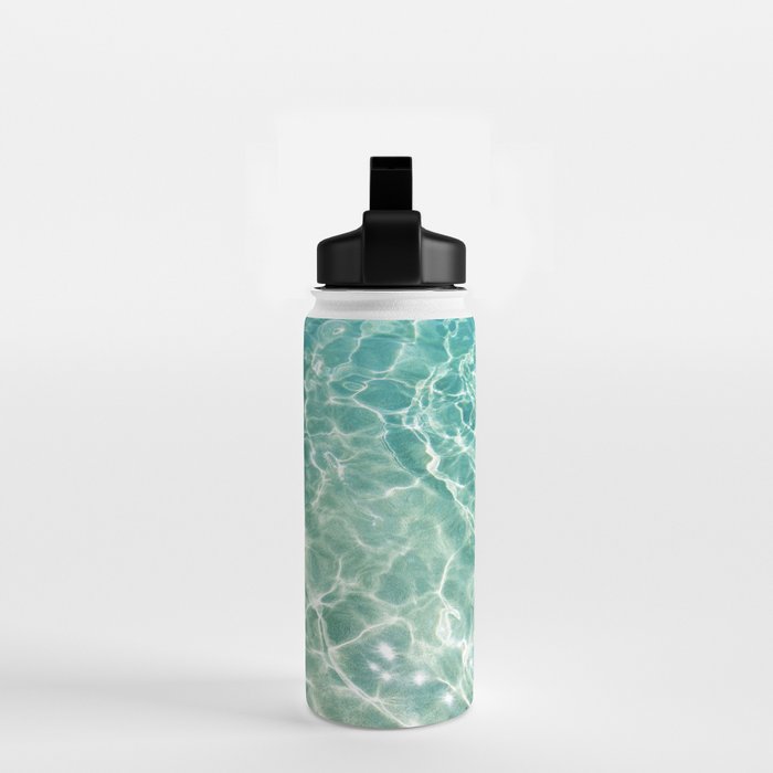 Clear Aqua Blue Ocean Water Water Bottle Gallery Image 2