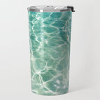 Clear Aqua Blue Ocean Water Travel Mug Gallery Image 2