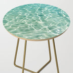 Clear Aqua Blue Ocean Water Side Table Gallery Image 2