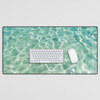 Clear Aqua Blue Ocean Water Desk Mat Gallery Image 1