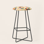 Retro geometry pattern no2 Stool Gallery Image 1