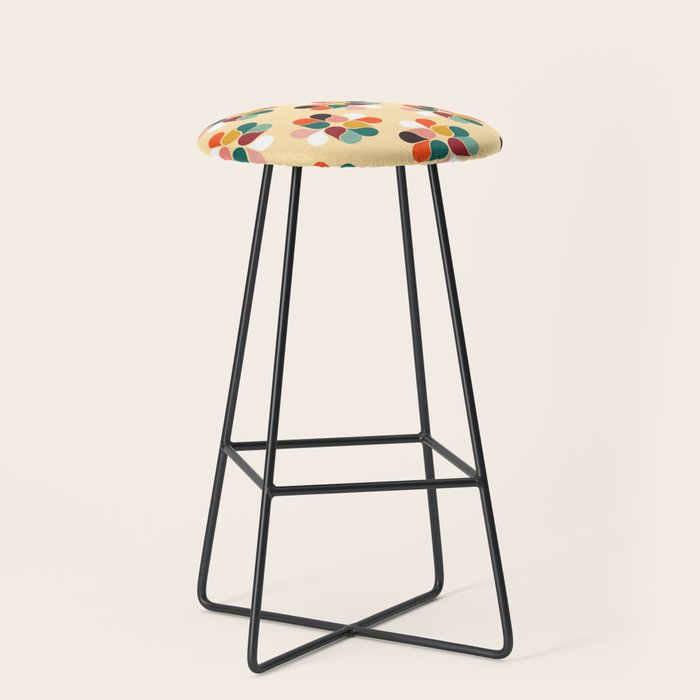 Retro geometry pattern no2 Stool Gallery Image 1