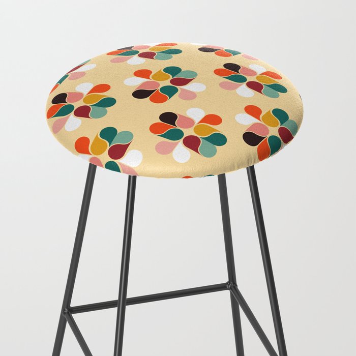 Retro geometry pattern no2 Stool Gallery Image 2
