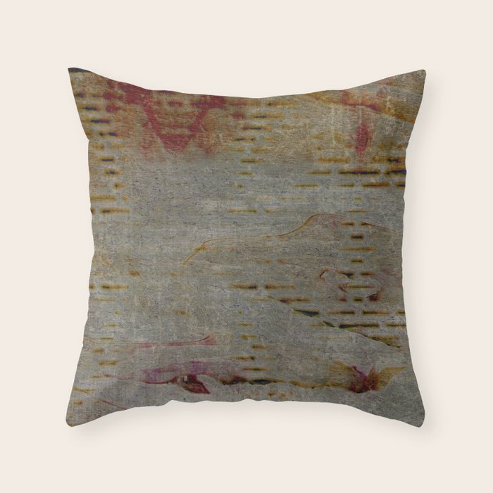 Grunge Wall Throw Pillow Gallery Image 1