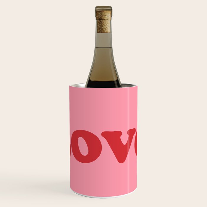 Love - pink and red Wine Chiller Gallery Image 1