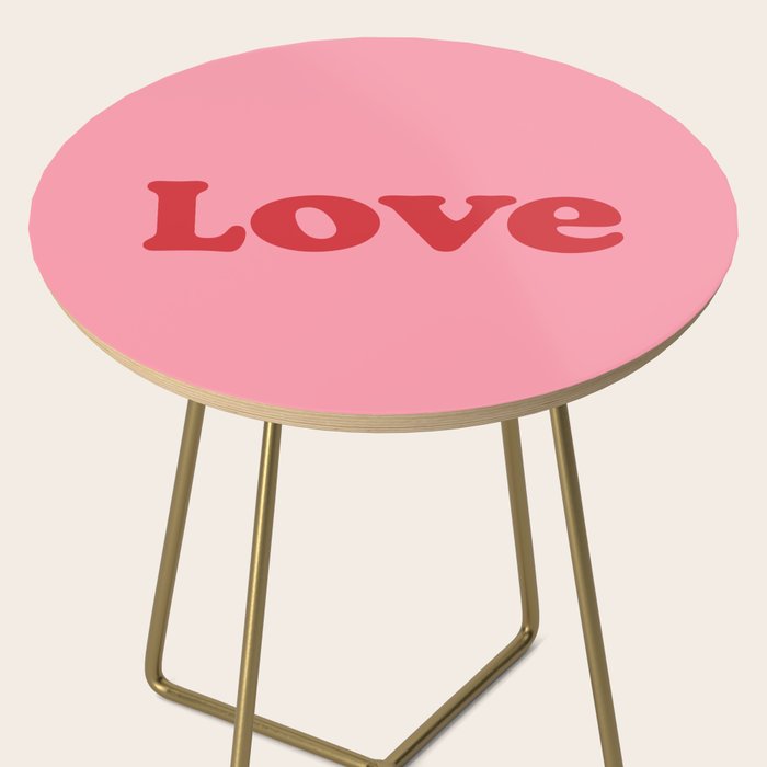 Love - pink and red Side Table Gallery Image 2