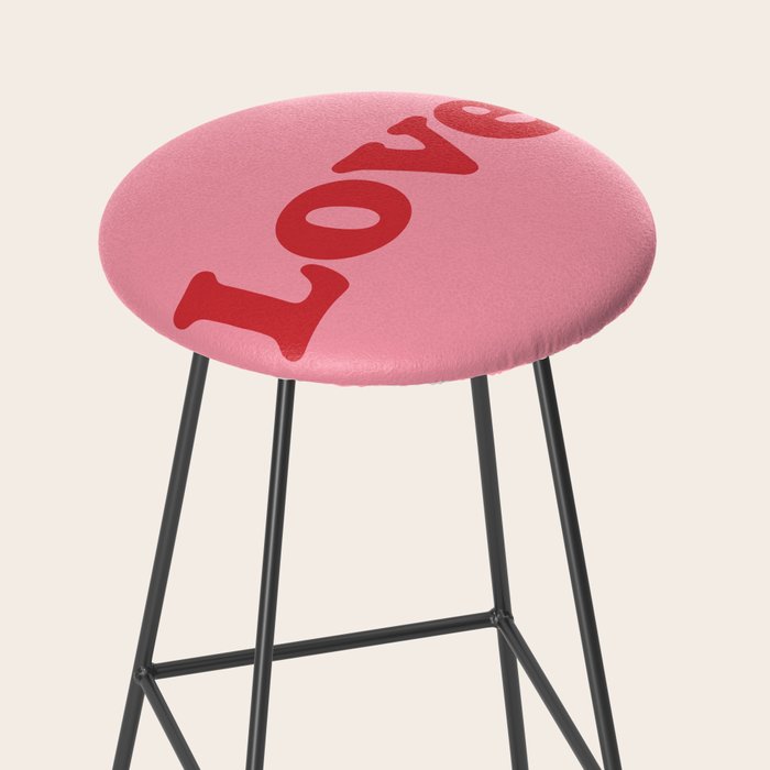 Love - pink and red Stool Gallery Image 2