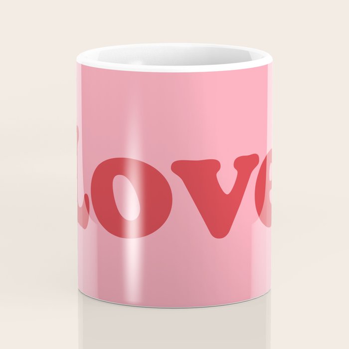 Love - pink and red Coffee Mug Gallery Image 4