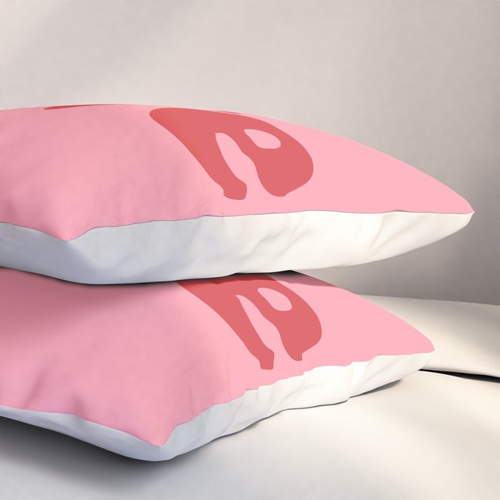 Love - pink and red Pillow Sham Gallery Image 3
