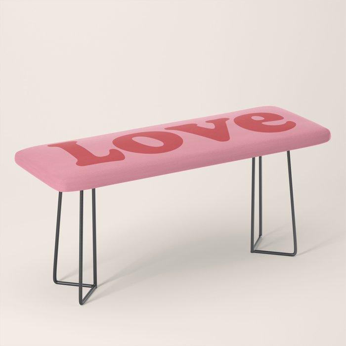 Love - pink and red Bench Gallery Image 1