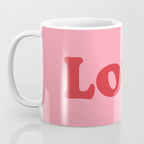 Love - pink and red Coffee Mug Gallery Image 3