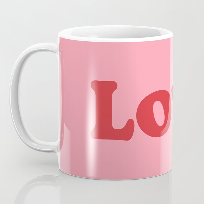 Love - pink and red Coffee Mug Gallery Image 3