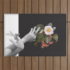 Hands With Flowers Outdoor Rug Gallery Image 1