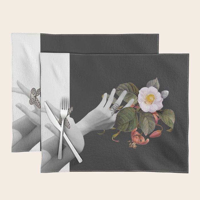 Hands With Flowers Placemat Gallery Image 1